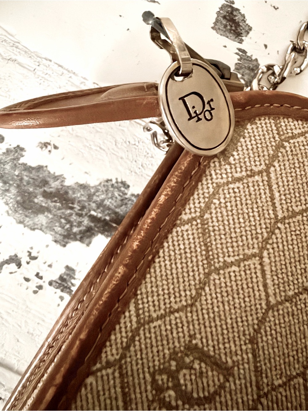 Christian Dior Vintage Monogram Chain Pouch / Clutch Bag - Picture 9 of 9